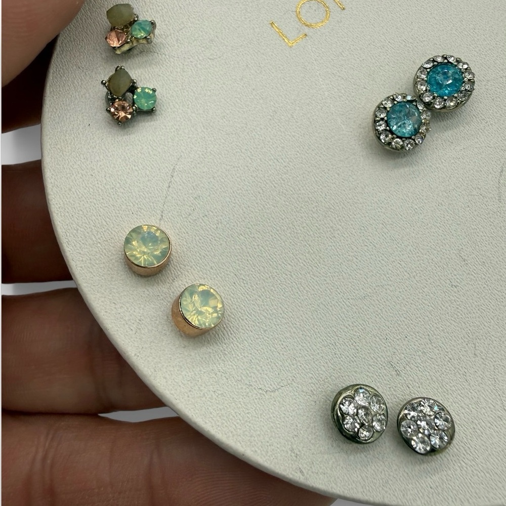 LOFT Vibrant Small Stud Earring Collection - Dainty - Set of 9 - Picture 7 of 9